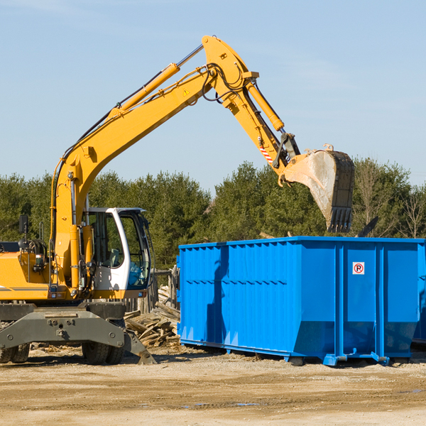 can i choose the location where the residential dumpster will be placed in Buckingham